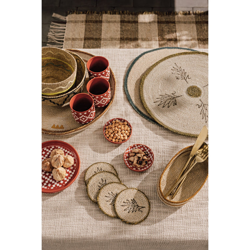 Heirloom - Tray Seagrass Round 14in Apex Home & Kitchen