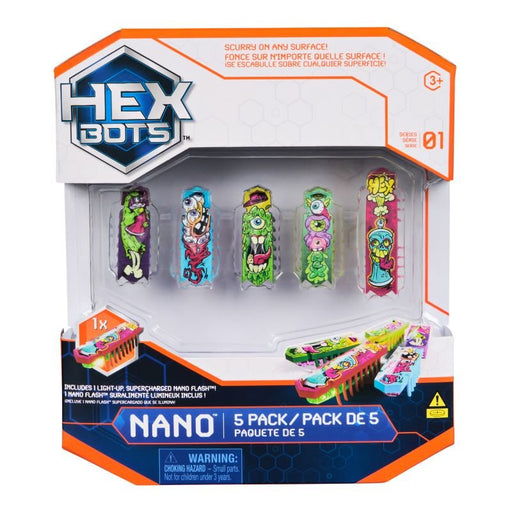 HEX BOTS - Flash Nano 5PK Mixed Toys & Games
