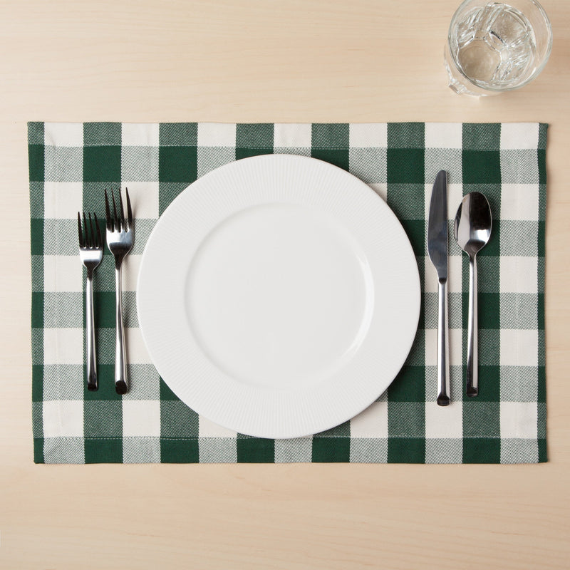 Danica - Recycled Cotton 2nd Spin Green Buffalo Check Place - lifestyle
