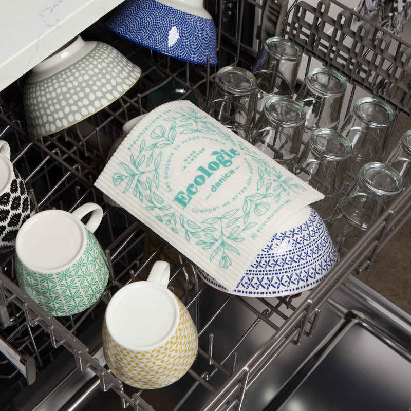 Danica - Green Love Swedish Dishcloth - lifestyle