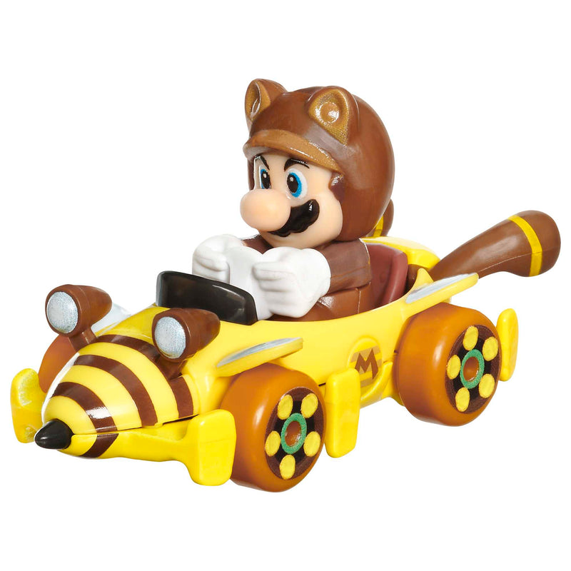Hot Wheels - Mario Kart 1:64 Scale Die-Cast Vehicle - Tanooki Mario