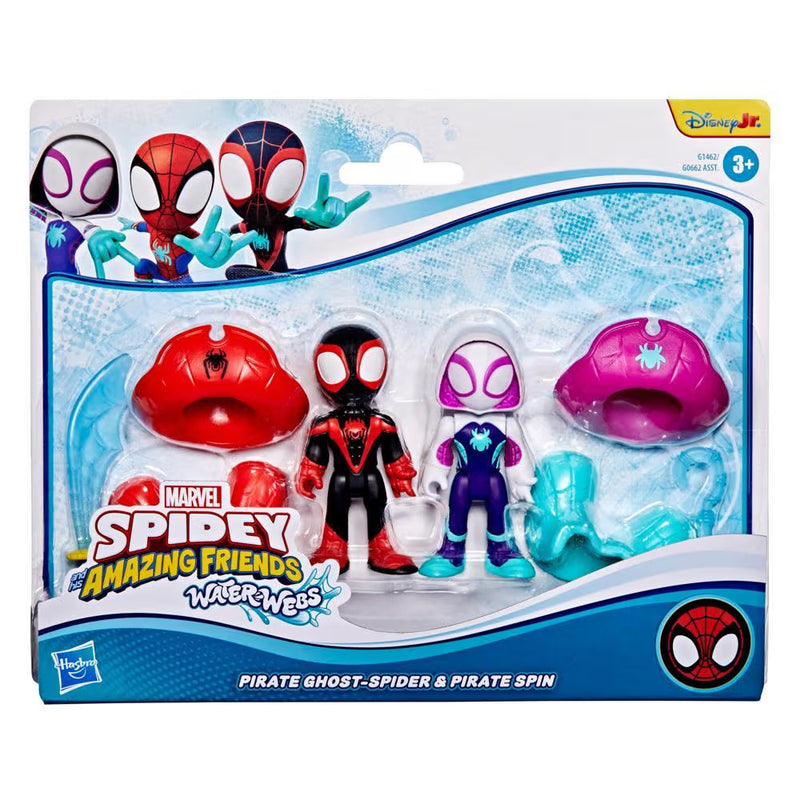 Hasbro - SPIDEY et SES AMIS - TOILES À EAU (Lot de 2)