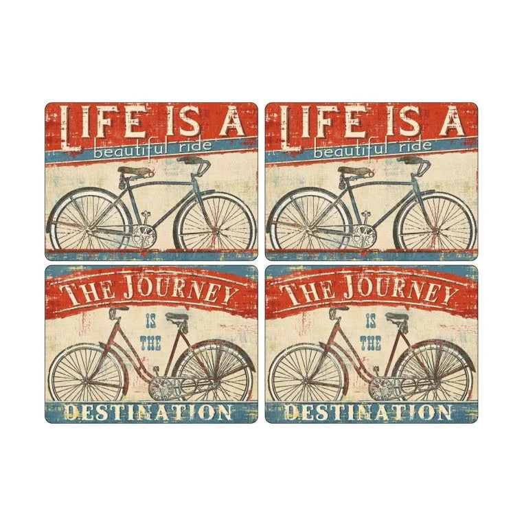 Pimpernel - Beautiful Ride Mats 16 × 12 in (Set of 4)