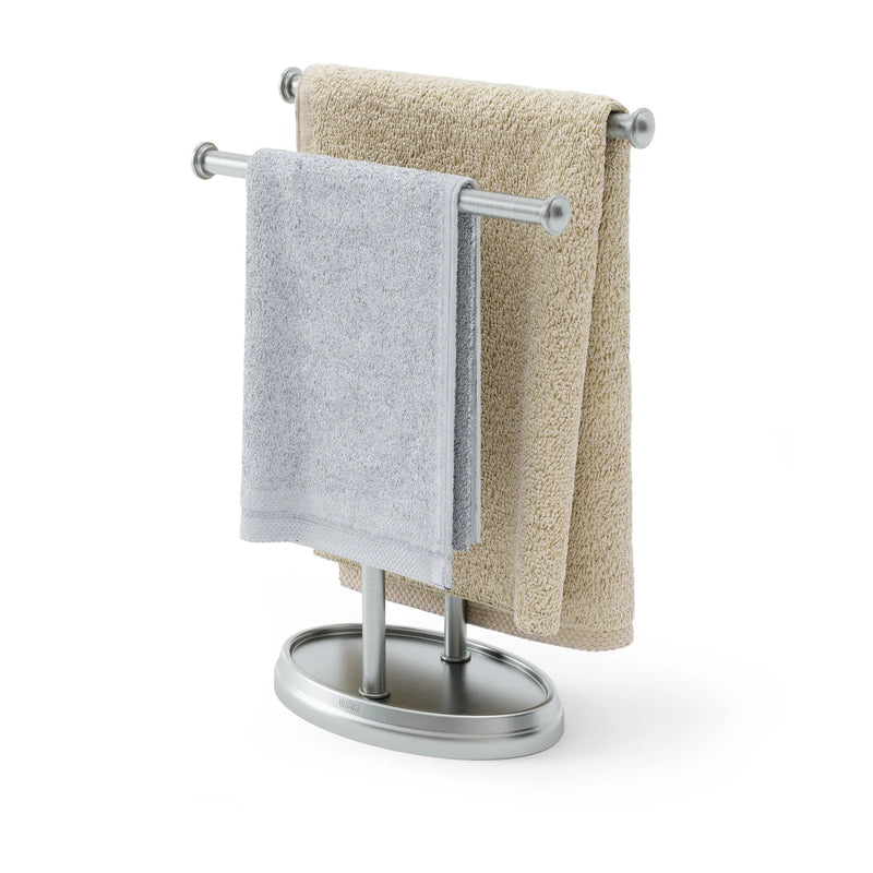 Palm Tree Towel Rack - Nickel