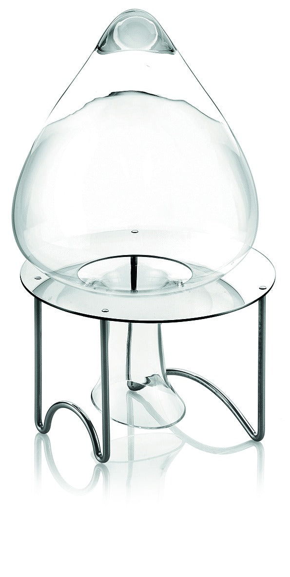 IVV - Cantico La Sposa - Decanter in clear glass with metal stand