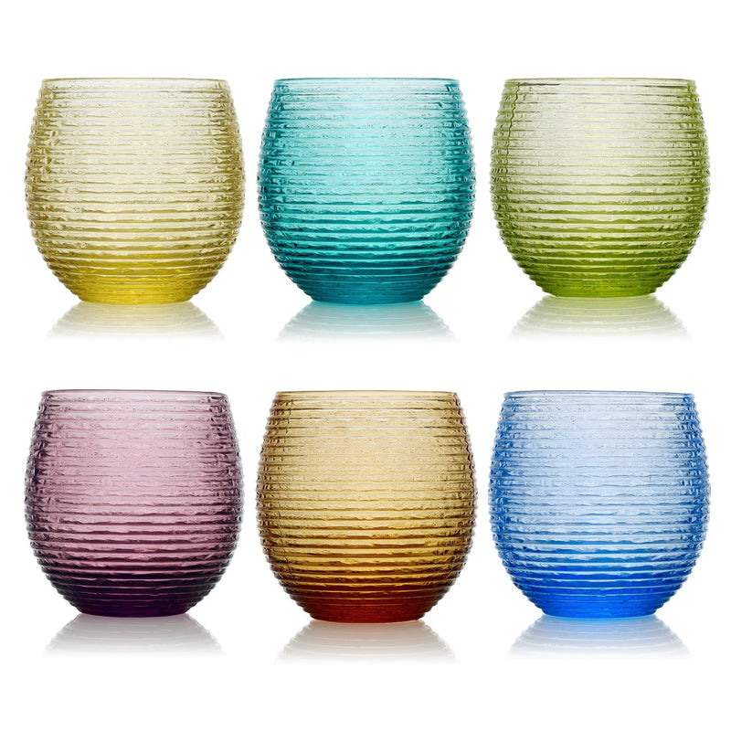 IVV - Multicolor - Pitcher amethyst with turquoise handle in mass colored glass