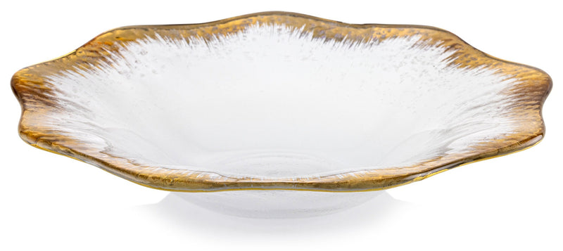 IVV - Aurum - Bowl in clear glass with gold decoration