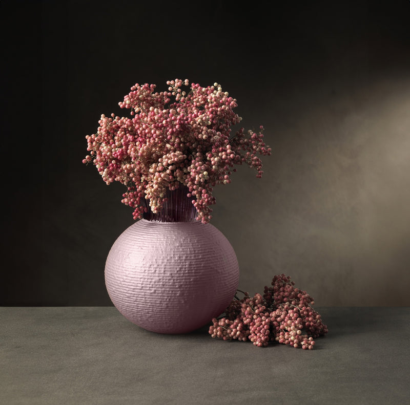 IVV - Ophelia - Vase in clear glass with champagne decoration
