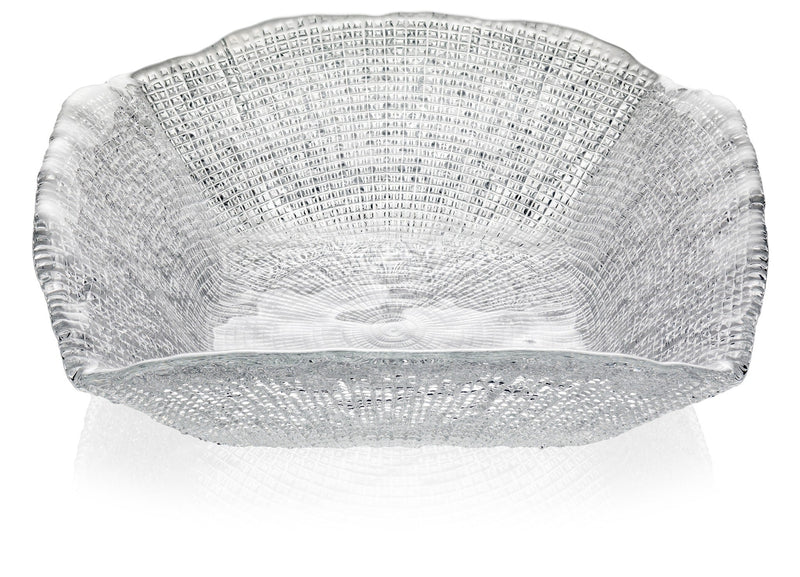 IVV - Diamante' - Square bowl in clear glass