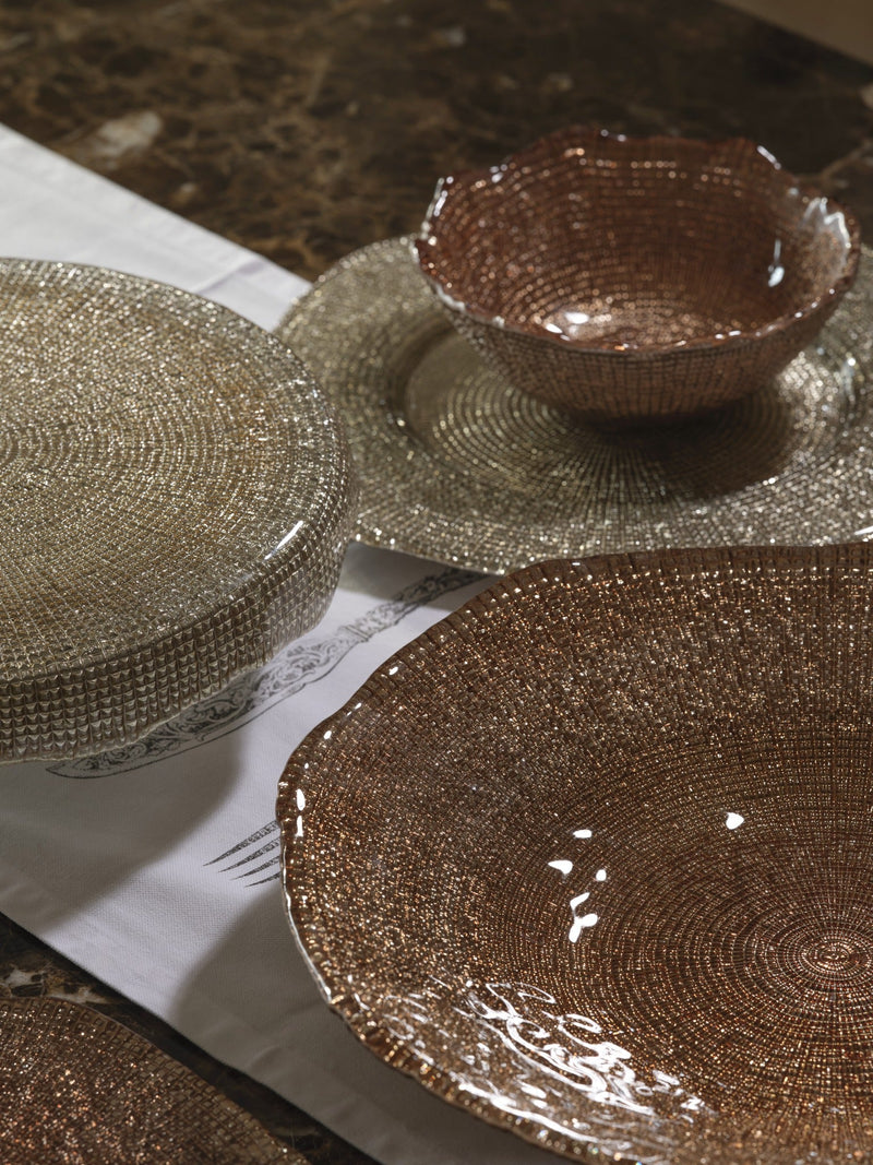 IVV - Diamante' - Oval tray in clear glass - image 2