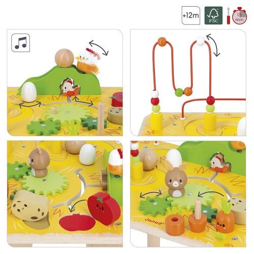 Janod - FARM: ACTIVITY TABLE Mother & Baby