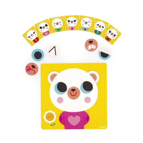 Janod - THE EMOTIONS BEAR Games & Toys