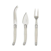 Jean Dubost - Laguiole Parmesan ABS 3 - Piece Set Home & Kitchen Pearl White