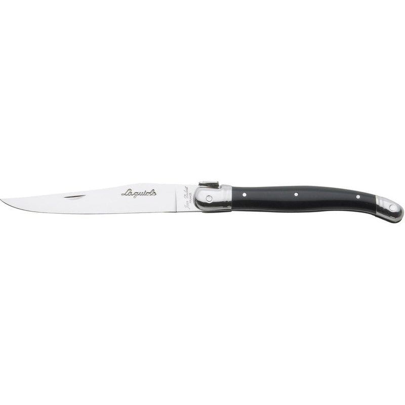 Jean Dubost - Laguiole Smooth Knife Set ABS Handle 4pc Home & Kitchen Black