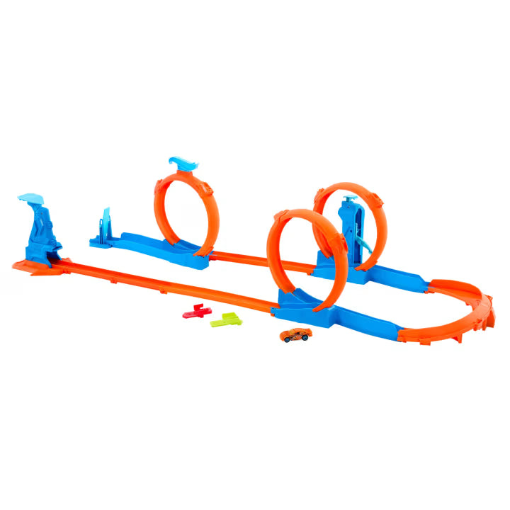Hot Wheels - Coffret de jeu Kit Triple Boucle Créateur de Pistes