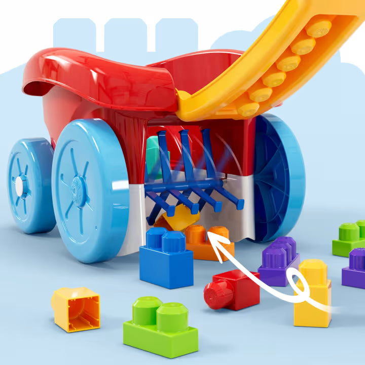 MEGA BLOKS - Chariot à blocs, ensemble de 20 pièces