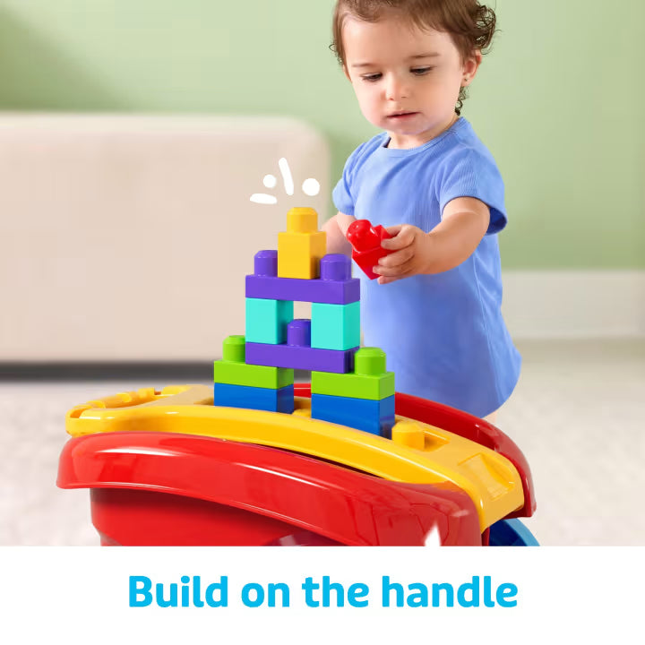 MEGA BLOKS - Chariot à blocs, ensemble de 20 pièces
