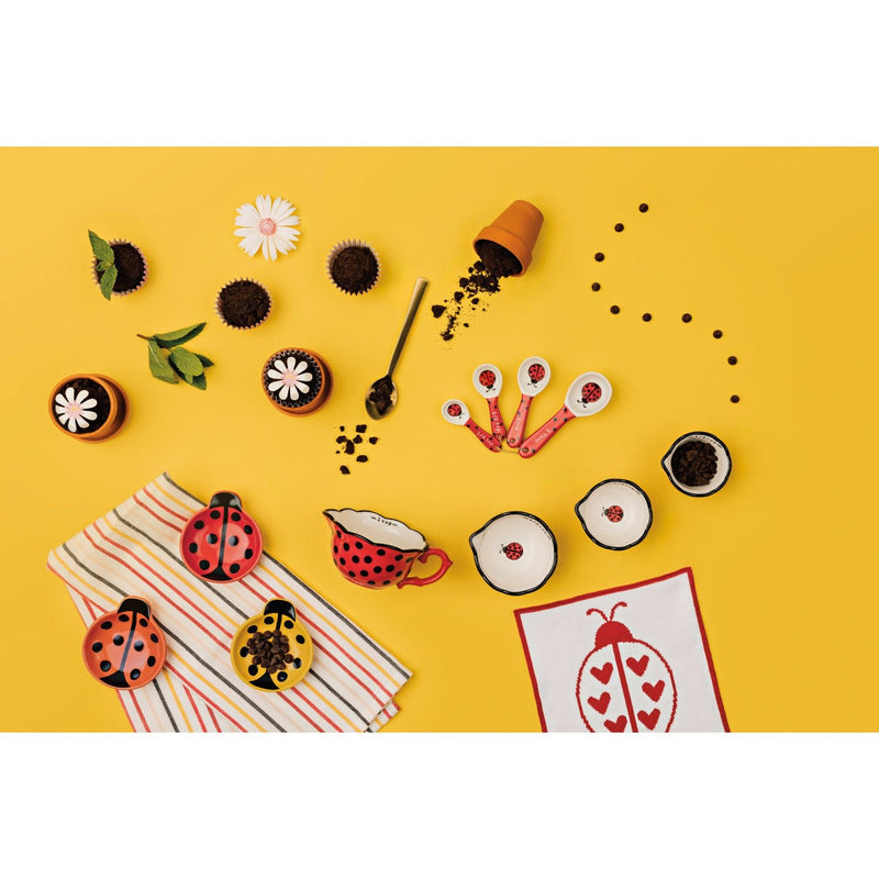 Jubilee - Set/3 Knit Dishcloth Ladybug Home & Kitchen