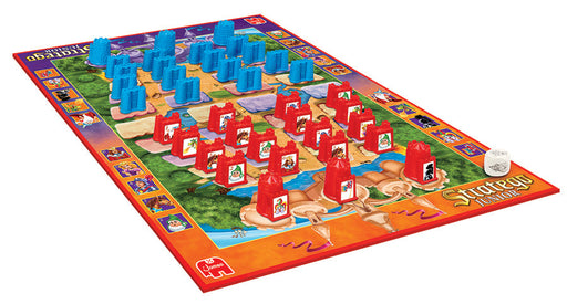 Jumbo Stratego Junior bilingual game pieces and board layout