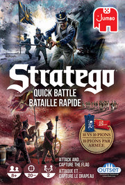 Jumbo Stratego Quick Battle bilingual box front, item 82136