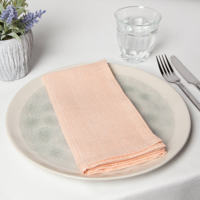 Danica - Nectar Pinstripe Linen Napkins Set of 4 - lifestyle