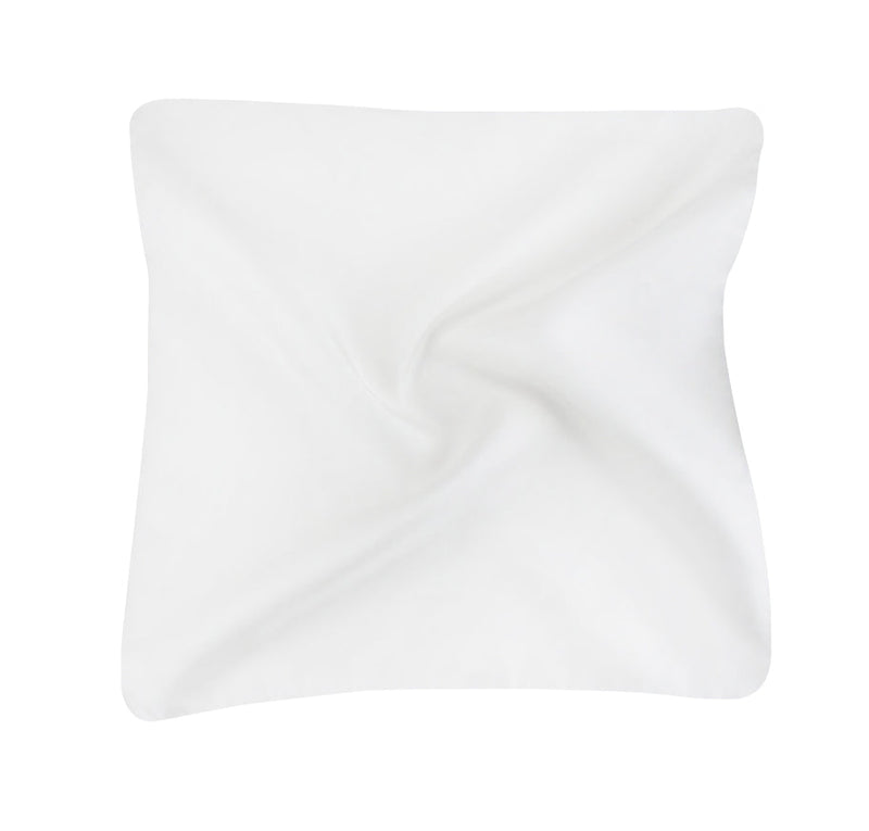 Karin Herzog - White Silk Towel 7.5 x 7.5 inches