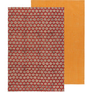 Danica - Field Block Printed Dishtowel Set of 2