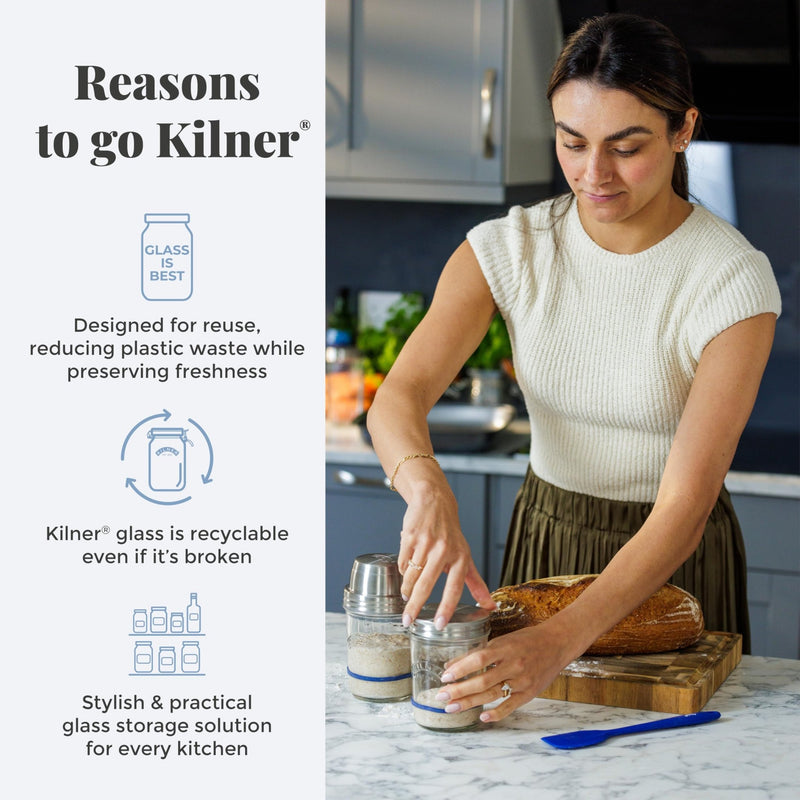 Kilner Sourdough Starter Jar Set | 2 × 350 mL