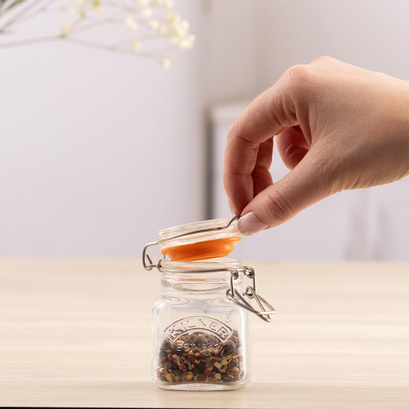 Kilner Square Clip-Top Spice Jar | 70 mL