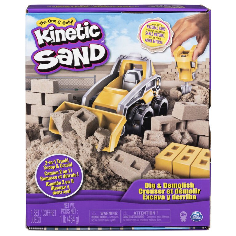 Kinetic Sand - Dig & Demolish Construction Truck - detail view 6