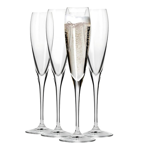 KROSNO - LA PERLA Flute Glass Set Home & Kitchen