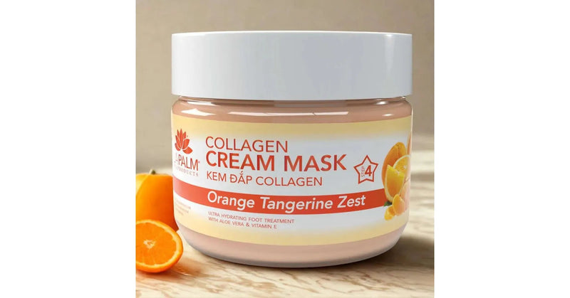 LaPalm - La Palm Collagen Cream Foot Mask (Orange Tangerine) (12oz/340g)