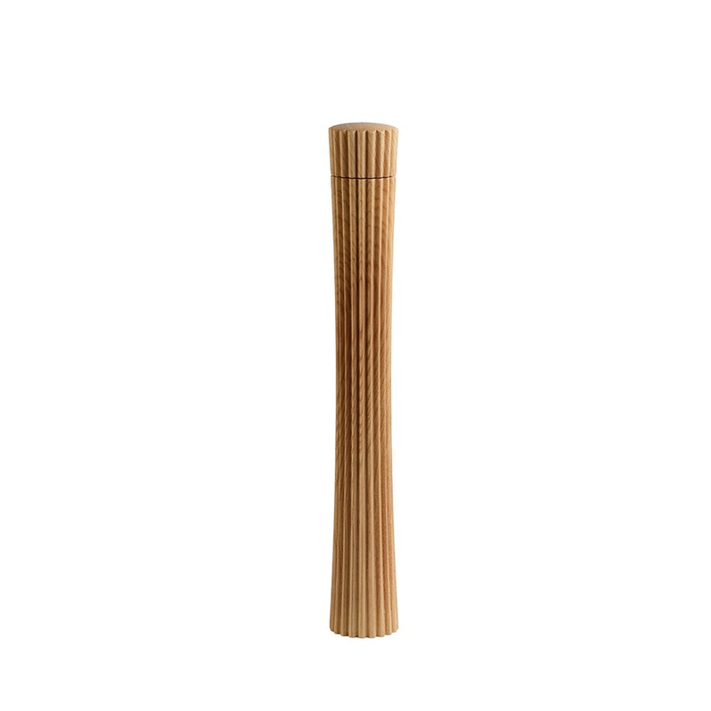 Legnoart - Pleats Lightwood Ashwood Salt & Pepper Mill 26cm