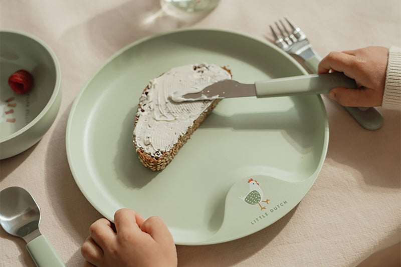 Mepal Mio Children's Cutlery Set, 3 Pieces - lifestyle view 1