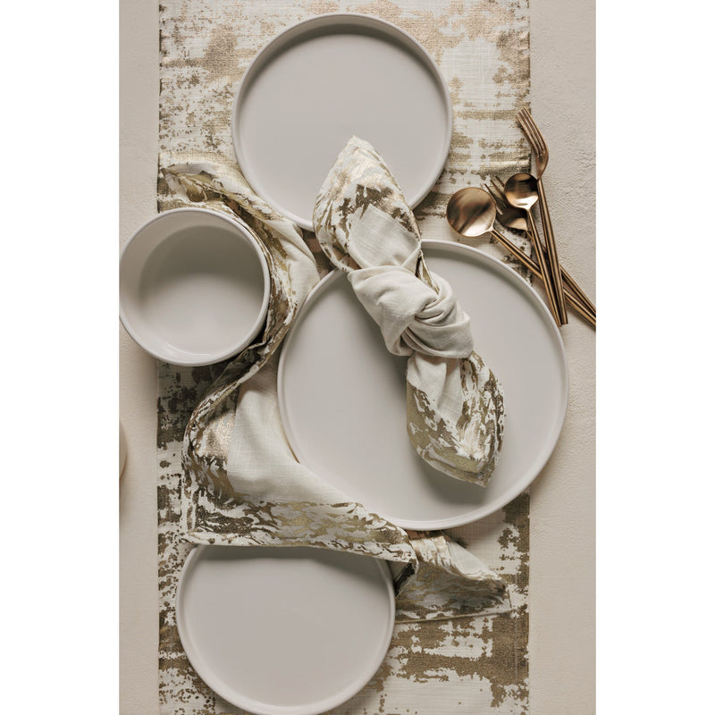 Heirloom - Gold Glimmer Table Runner - lifestyle