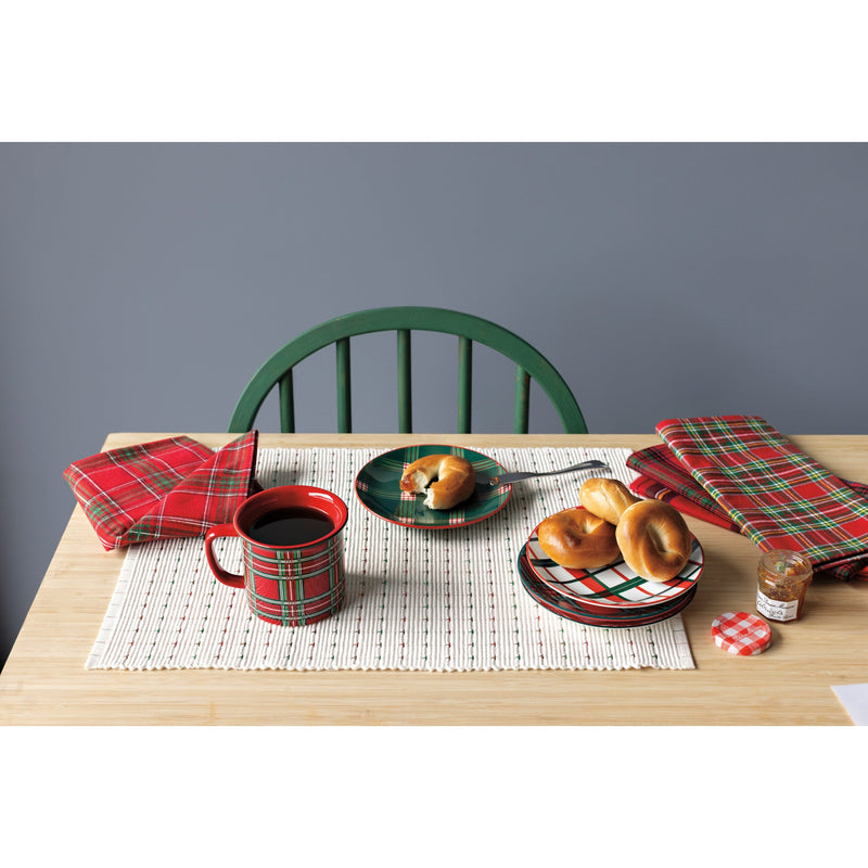 Now Designs - Christmas Plaid Napkins Set of 4 - lifestyle
