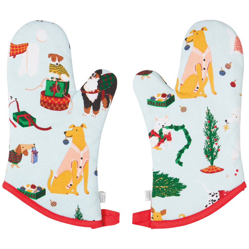 Jubilee - Holiday Hounds Christmas Oven Mitts Set of 2