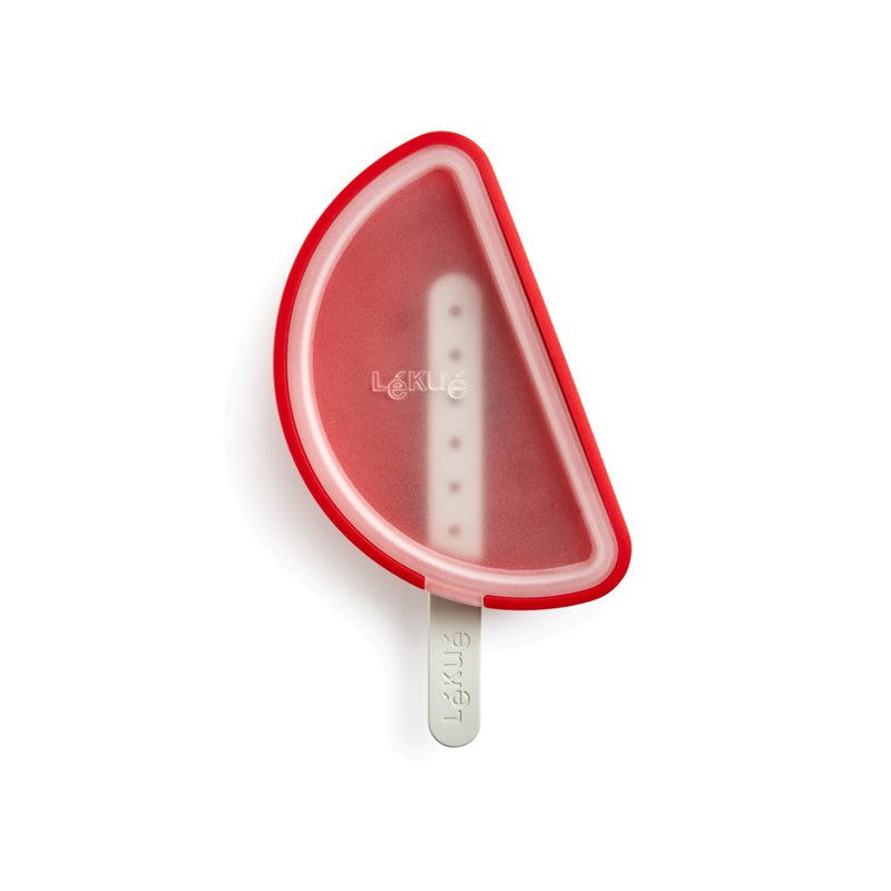 Lékué - Iconic Silicone Red Watermelon-Shaped Ice Cream Popsicle Mould