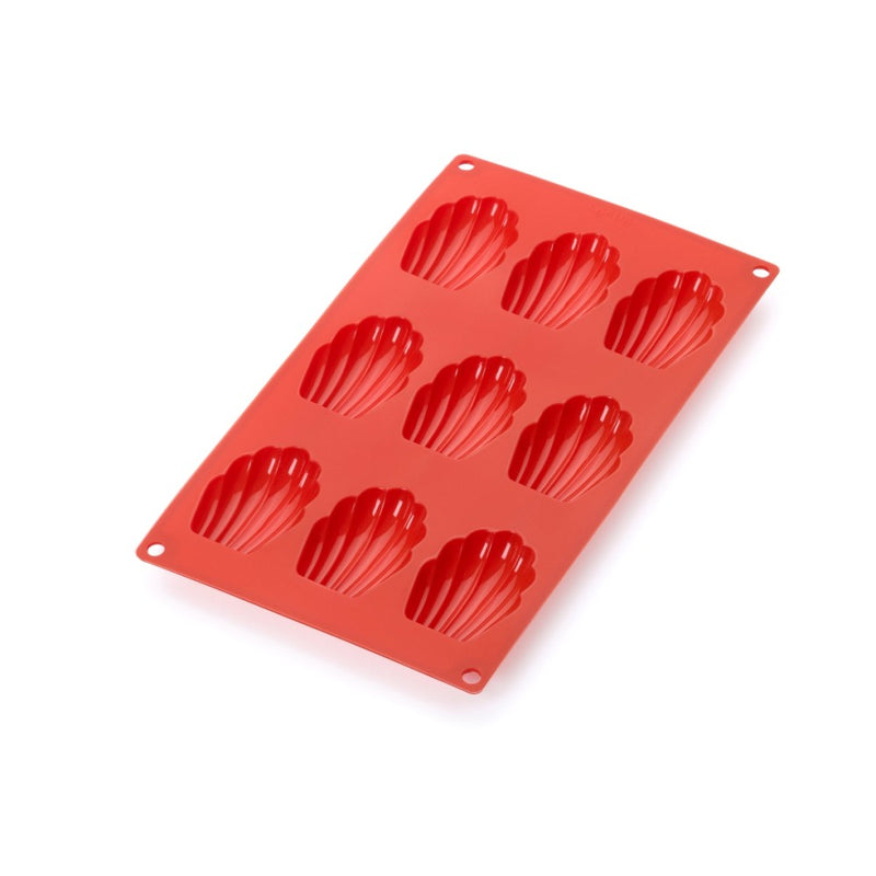 Lékué - Madeleines 9 Cavity Silicone Chocolate/Cake Mould Red