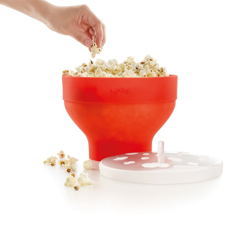 Lékué - Microwave Popcorn Popper Red