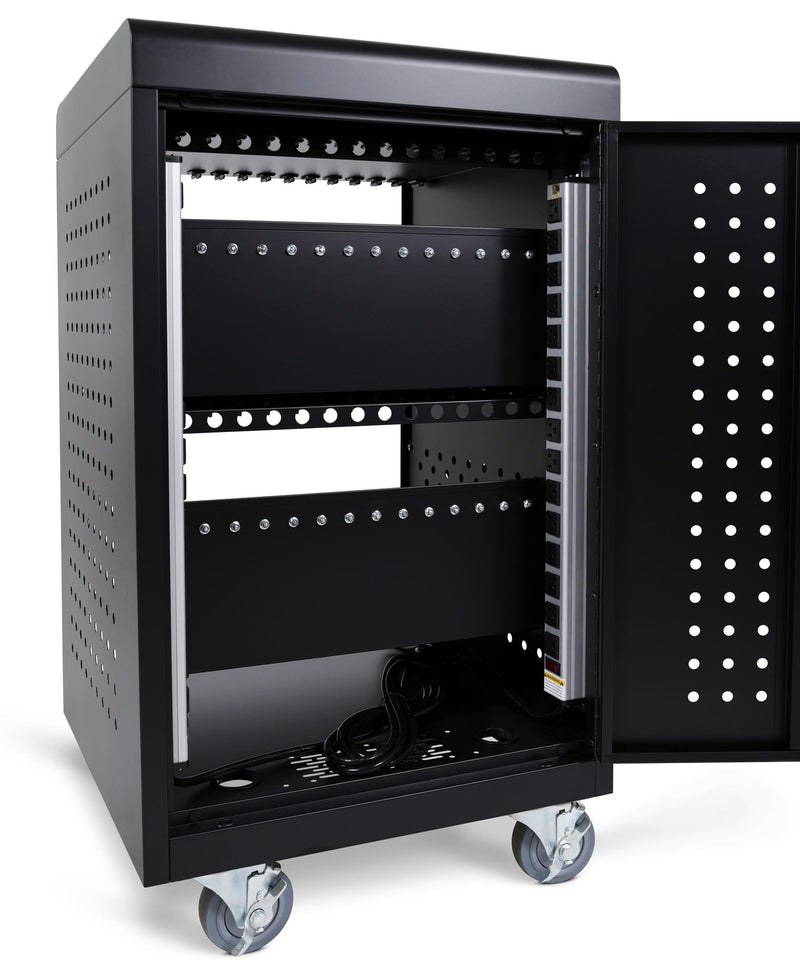 LLTM30-B – Locking Charging Cart for 30 Tablets & Chromebooks | Black; view 2
