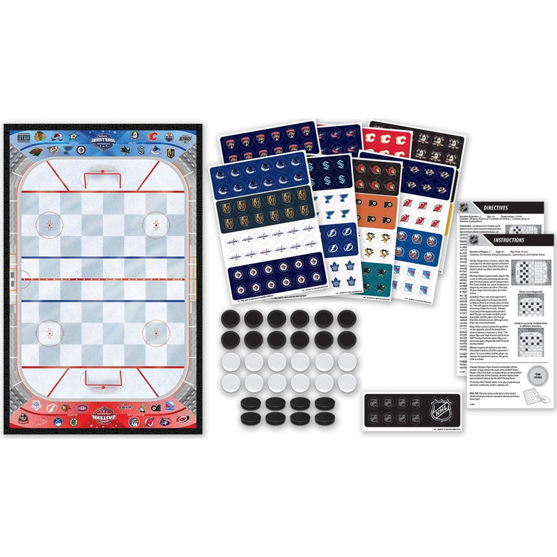 MasterPieces - NHL - League Checkers Board Game — Board and contents