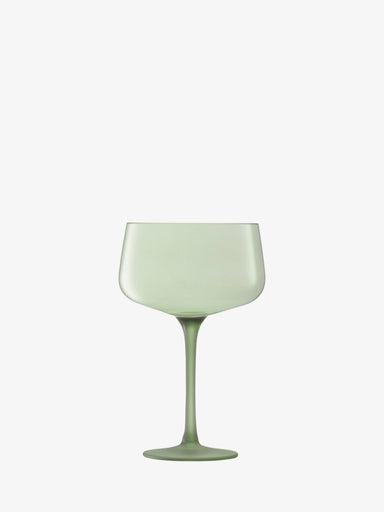 LSA International - Arc Contrast Cocktail Saucer Coral x 2 Home & Kitchen