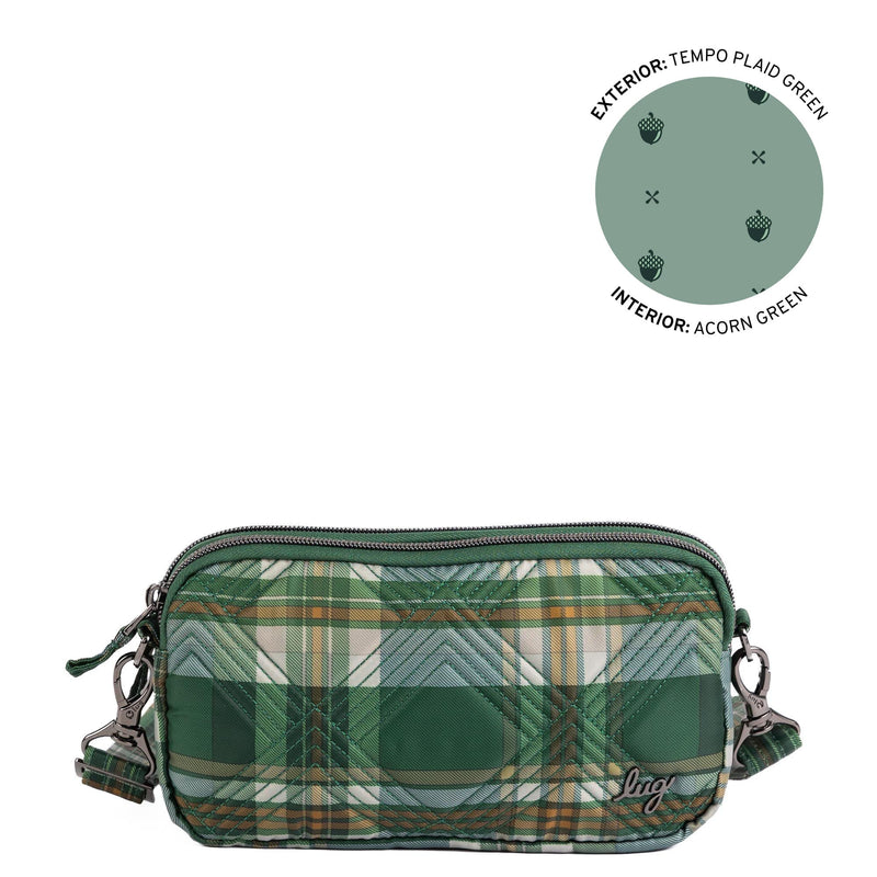 Lug - Coupe XL Convertible Crossbody Bag - Tempo Plaid Green