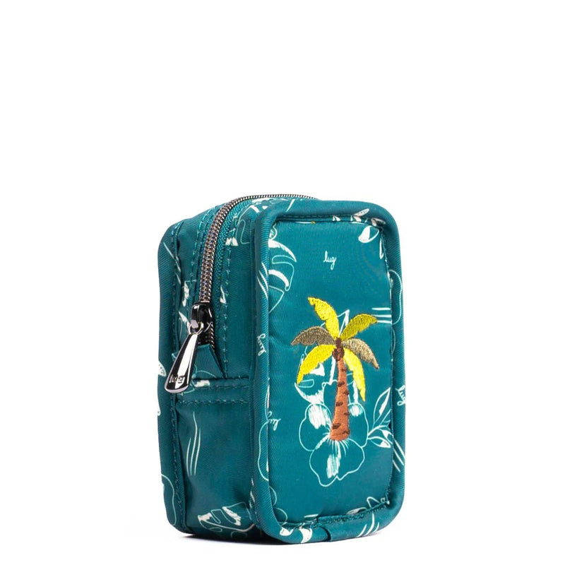 LUG - Embroidered Drizzle Zip Storage Pouch Luggage & Bags ALOHA OUTLINE TEAL