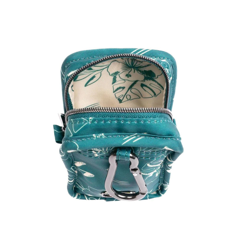 LUG - Embroidered Drizzle Zip Storage Pouch Luggage & Bags ALOHA OUTLINE TEAL