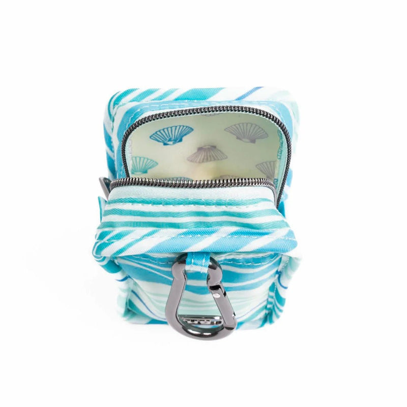 LUG - Embroidered Drizzle Zip Storage Pouch Luggage & Bags LOVE WAVES AQUA