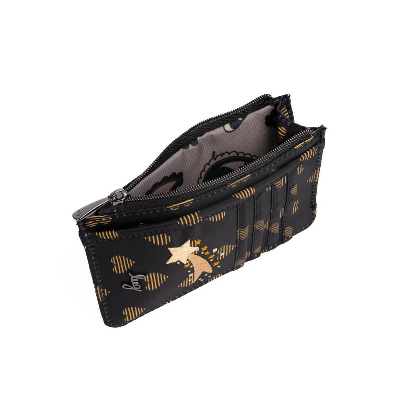 LUG - Portefeuille RFID brodé avec glissière