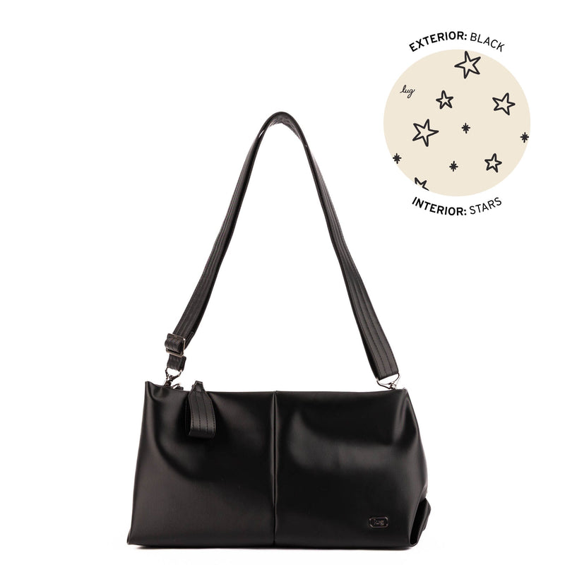 LUG - Sac bandoulière croisé VL en satin Luxe mi-plongé