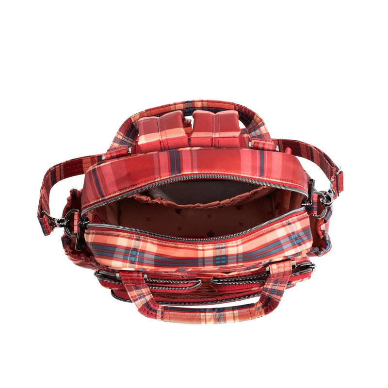 LUG - Legacy Collection Mini Puddle Jumper Convertible Tote Bag Luggage & Bags TEMPO PLAID RED